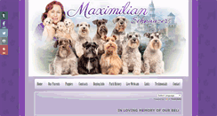 Desktop Screenshot of maximilianschnauzers.com